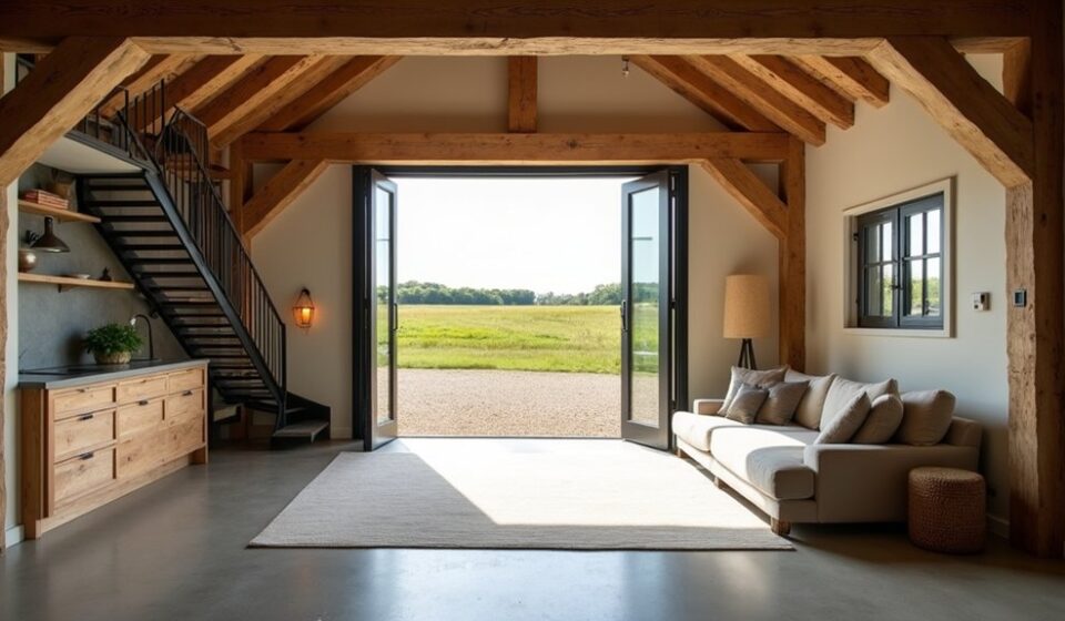 converting timber barn annex