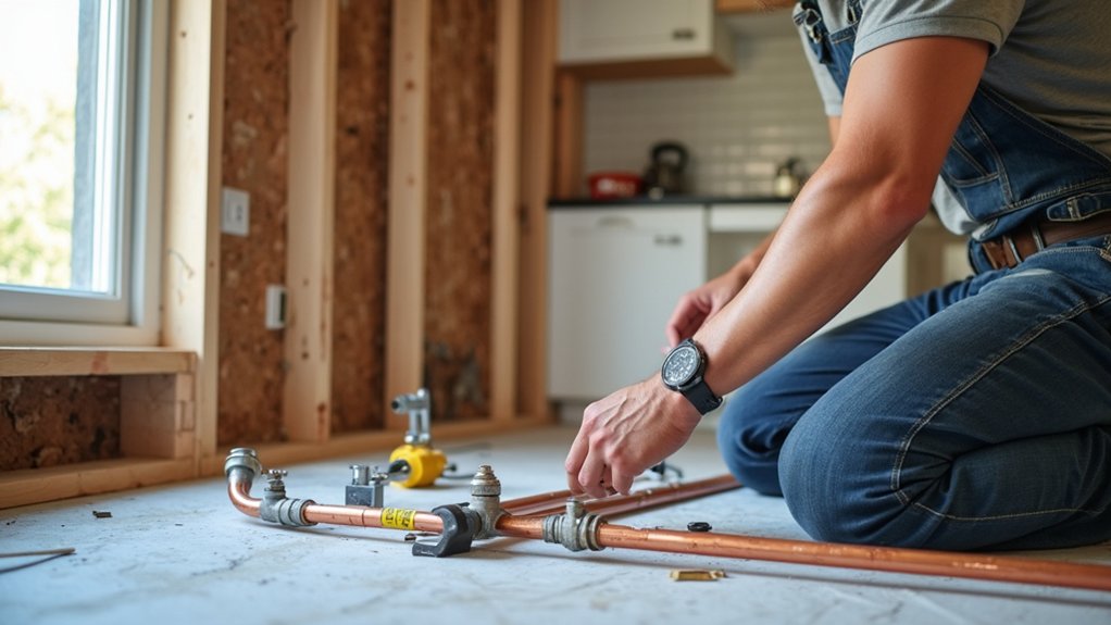 coordinate plumbing with trades